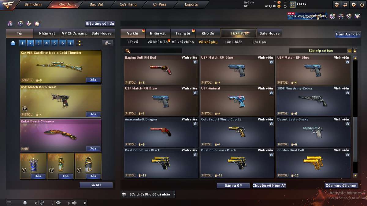 shop acc cf uy tin gia re